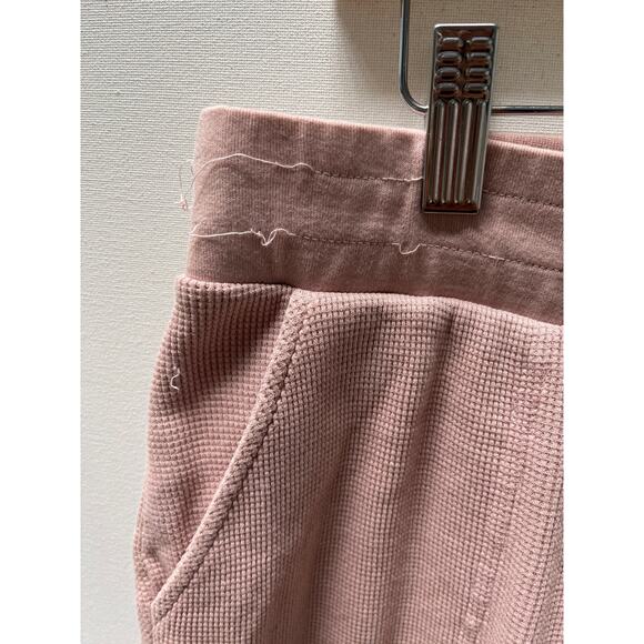Mate the Label Organic Cotton Waffle Knit Rose Jogger Pants Size L - Picture 6 of 11